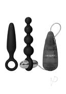 Booty Call Booty Vibro Kit Silicone Vibrating Butt Plug And...