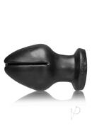 Oxballs Rosebud-2 Silicone Butt Plug With 3 Flanges - Black