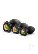 Luxe Bling Butt Plugs Silicone Training Kit With Rainbow...