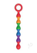 Rainbow Baller Beads Silicone Pleasure Anal Beads Waterproof