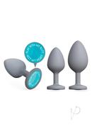 A-play Trainer Set Silicone Anal Plugs (3 Piece Set) - Gray