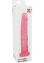 Adam And Eve Pink Jelly Slim Dildo 5in - Pink