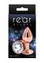 Rear Assets Rose Gold Anal Plug - Small - Clear
