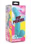 Pop Peckers Dildo With Balls 7.5in - Blue