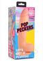 Pop Peckers Dildo With Balls 8.25in - Vanilla